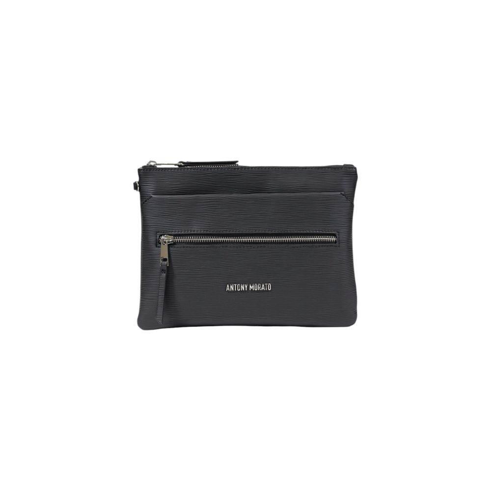Antony Morato Black Polyethylene Messenger Bag - Hilstor