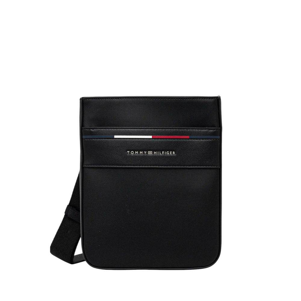 Tommy Hilfiger Black Polyethylene Messenger Bag - Hilstor