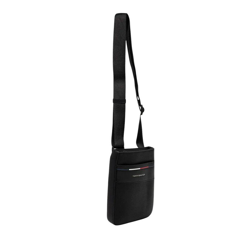 Tommy Hilfiger Black Polyethylene Messenger Bag - Hilstor