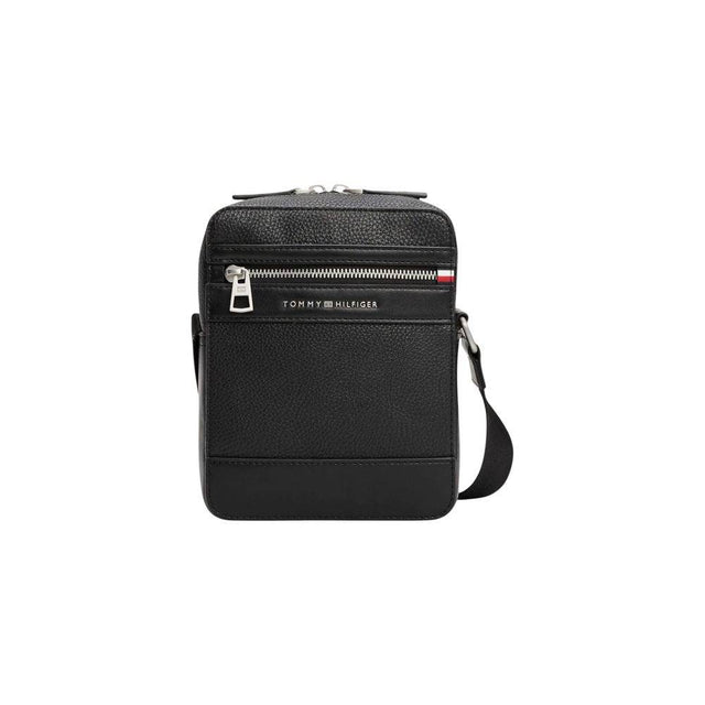 Tommy Hilfiger Black Polyethylene Messenger Bag - Hilstor