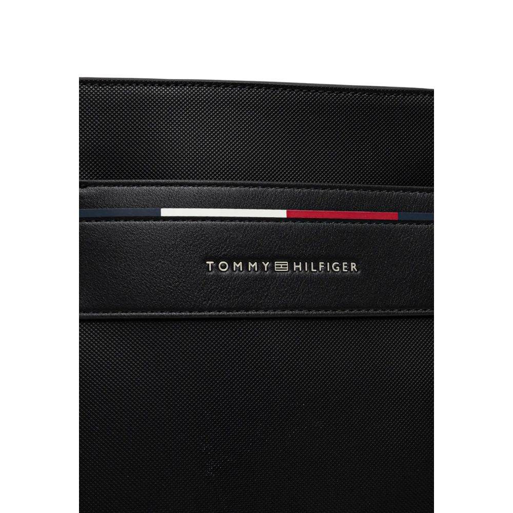 Tommy Hilfiger Black Polyethylene Messenger Bag - Hilstor