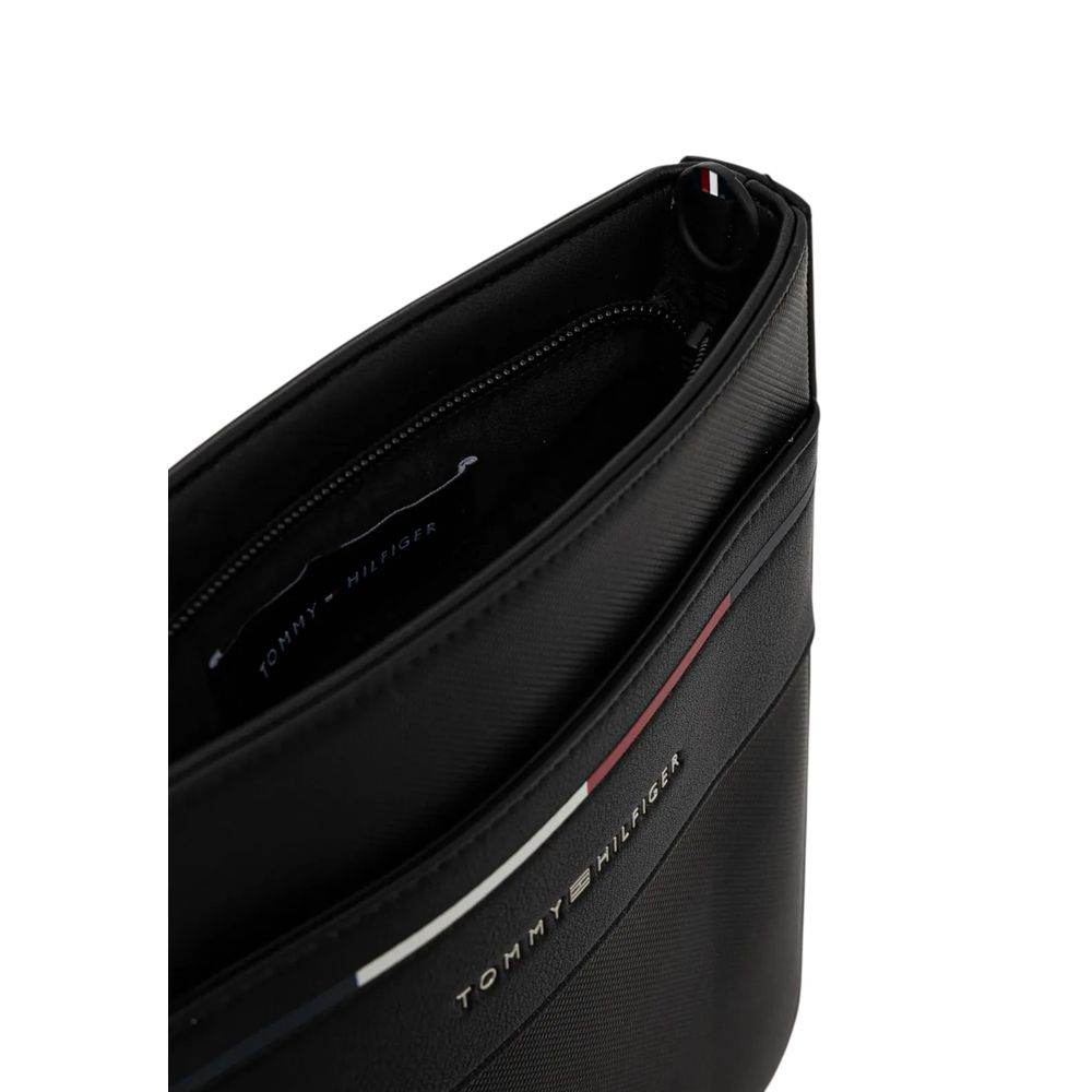 Tommy Hilfiger Black Polyethylene Messenger Bag - Hilstor