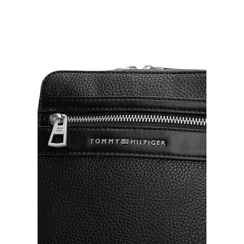 Tommy Hilfiger Black Polyethylene Messenger Bag - Hilstor