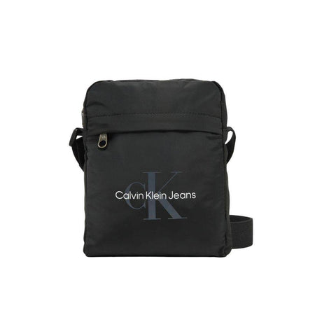 Calvin Klein Jeans Black Recycled Polyester Messenger Bag - Hilstor