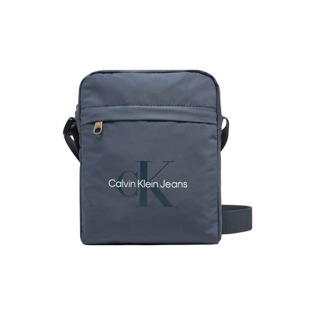 Calvin Klein Jeans Blue Recycled Polyester Messenger Bag - Hilstor