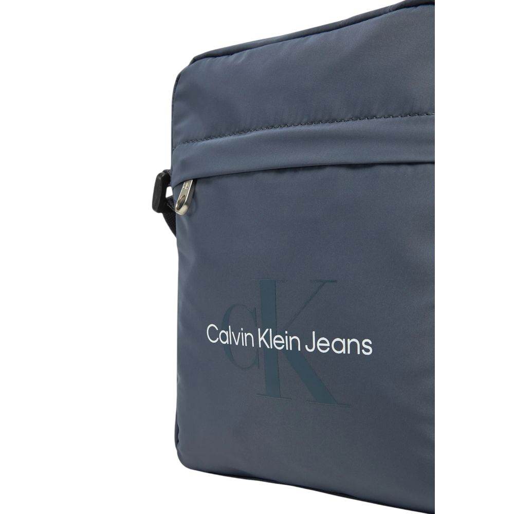 Calvin Klein Jeans Blue Recycled Polyester Messenger Bag - Hilstor