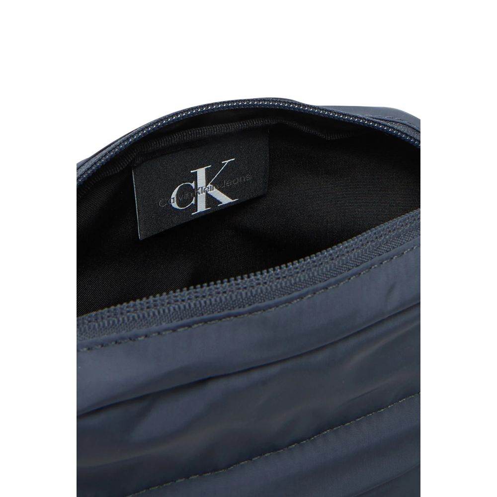 Calvin Klein Jeans Blue Recycled Polyester Messenger Bag - Hilstor