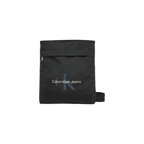 Calvin Klein Jeans Black Recycled Polyester Messenger Bag - Hilstor