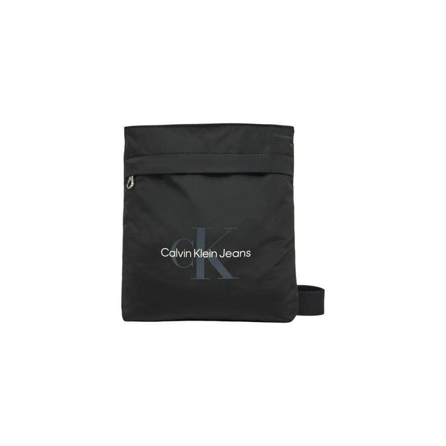 Calvin Klein Jeans Black Recycled Polyester Messenger Bag - Hilstor