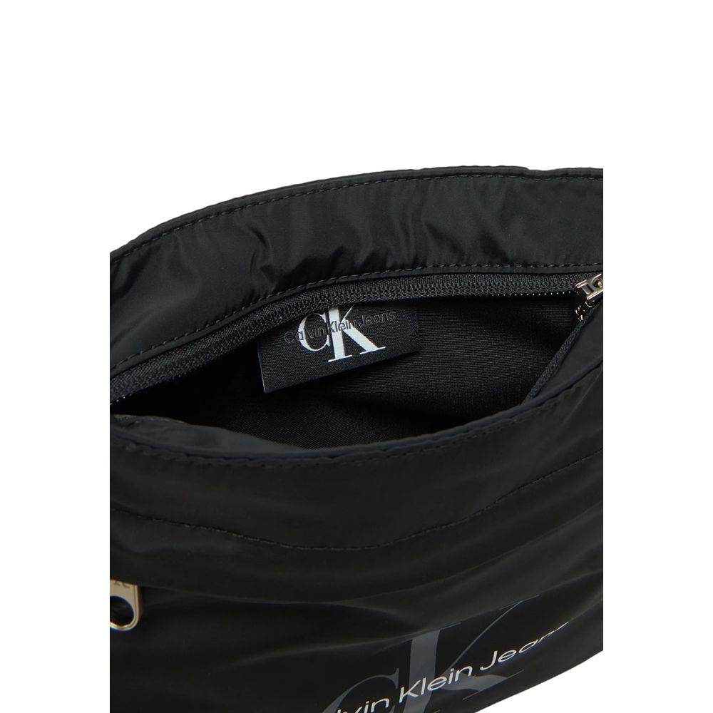 Calvin Klein Jeans Black Recycled Polyester Messenger Bag - Hilstor
