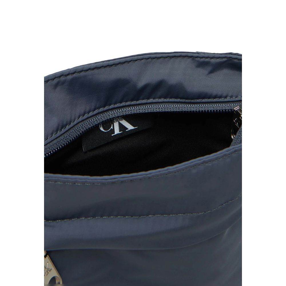 Calvin Klein Jeans Blue Recycled Polyester Messenger Bag - Hilstor