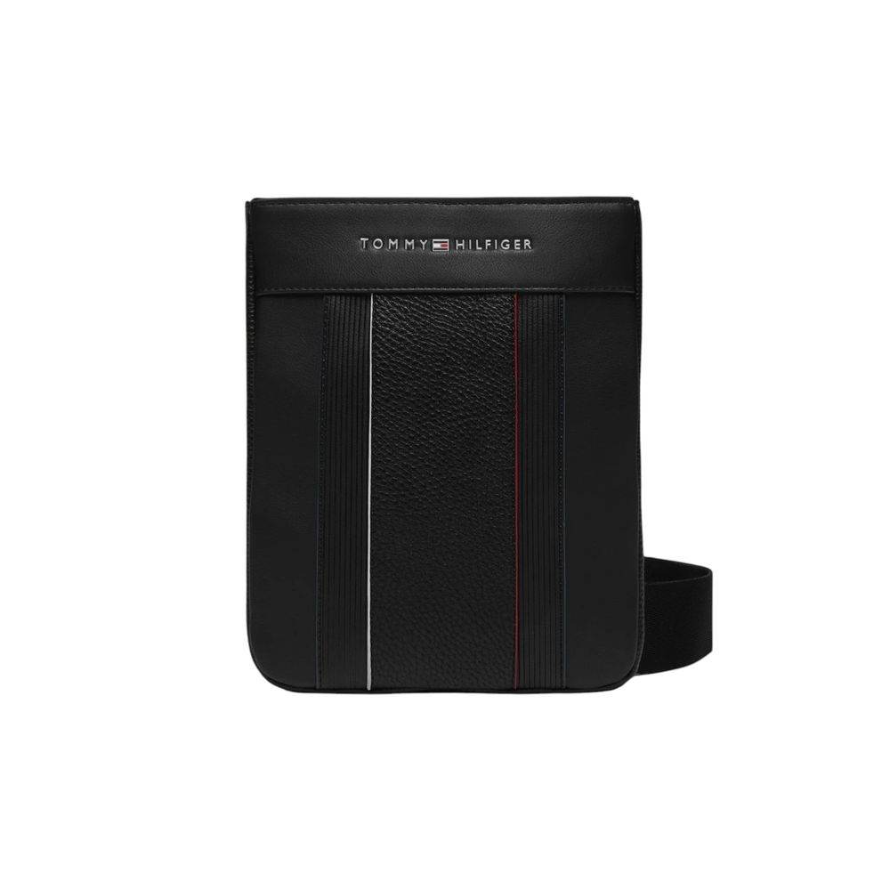 Tommy Hilfiger Black Polyethylene Messenger Bag - Hilstor