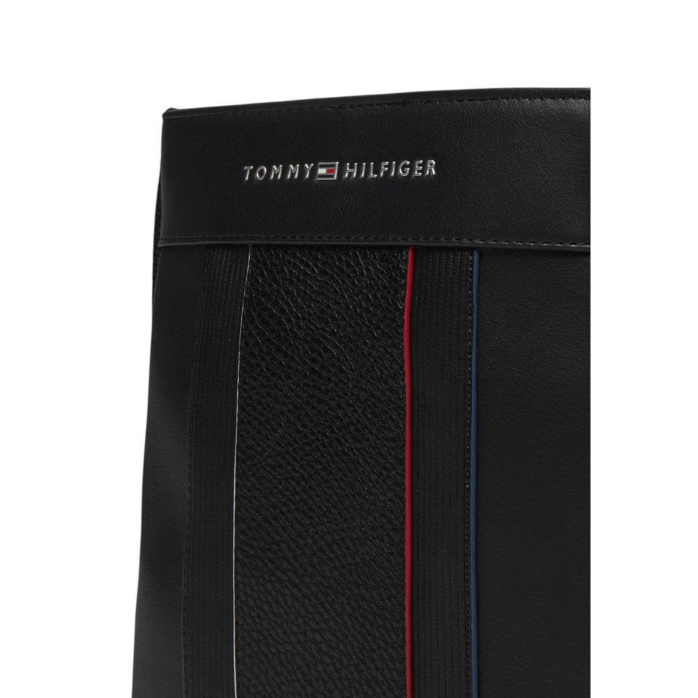 Tommy Hilfiger Black Polyethylene Messenger Bag - Hilstor