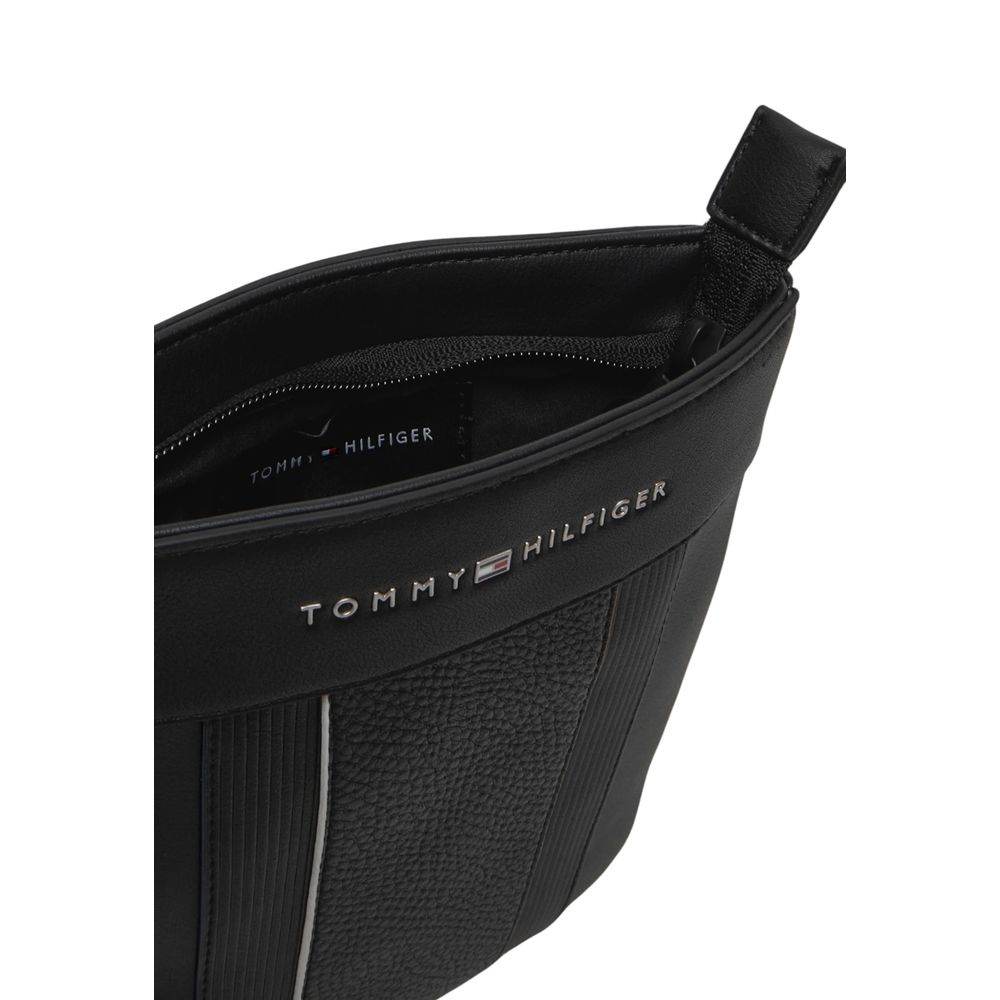 Tommy Hilfiger Black Polyethylene Messenger Bag - Hilstor