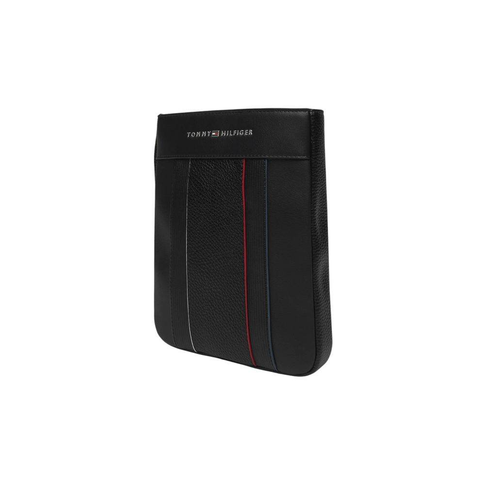 Tommy Hilfiger Black Polyethylene Messenger Bag - Hilstor