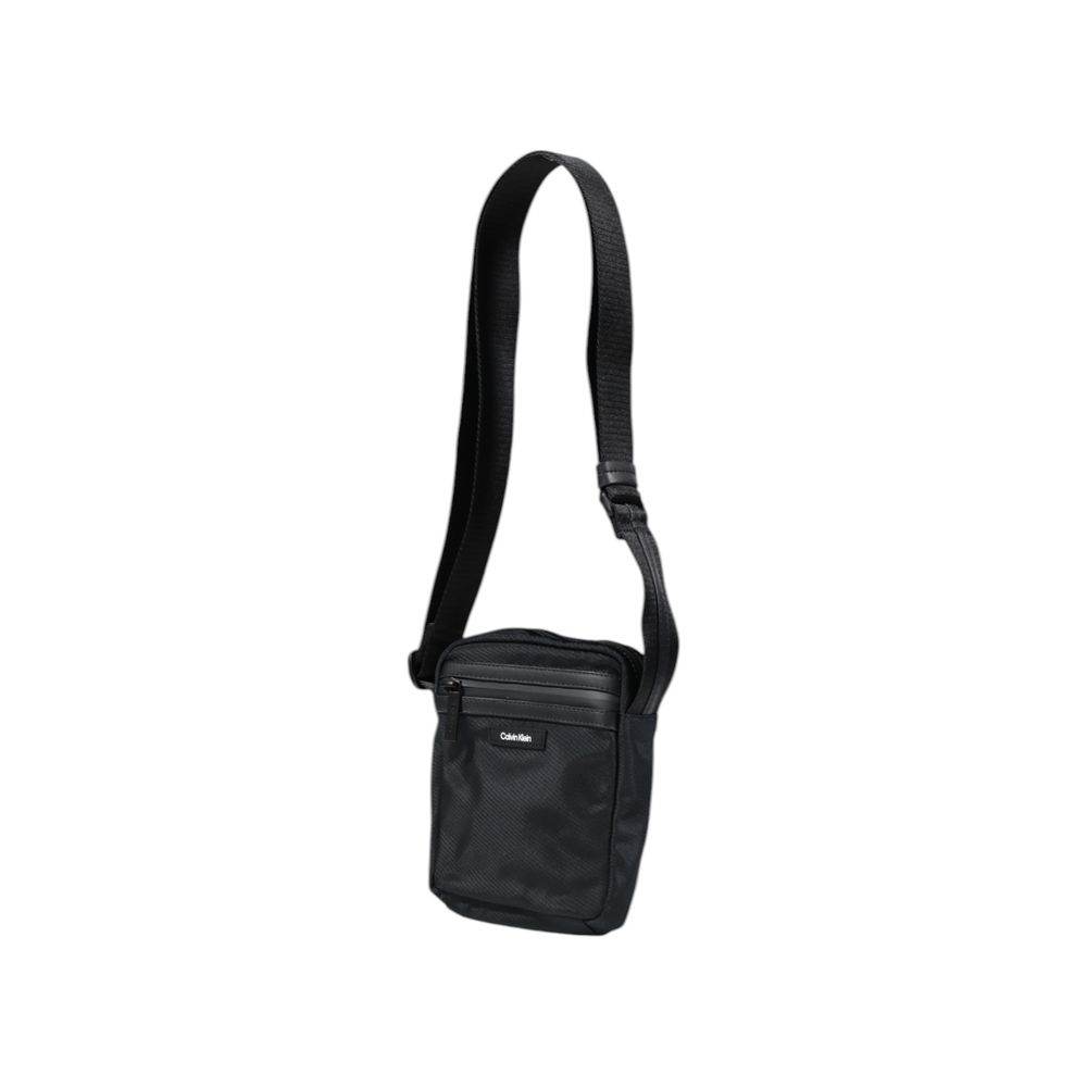 Calvin Klein Black Recycled Polyester Messenger Bag - Hilstor