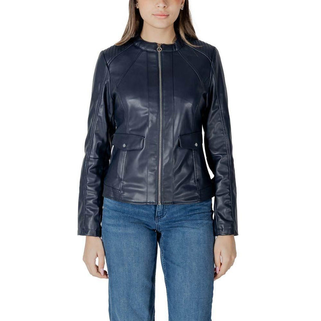 Street One Black Polyester Jackets & Coat - Hilstor