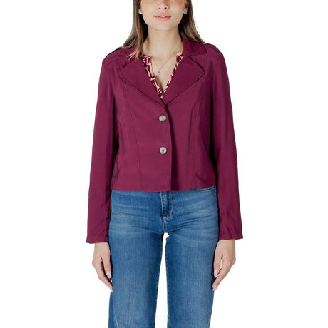 Street One Purple Viscose Jackets & Coat - Hilstor