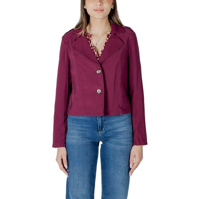 Street One Purple Viscose Jackets & Coat - Hilstor