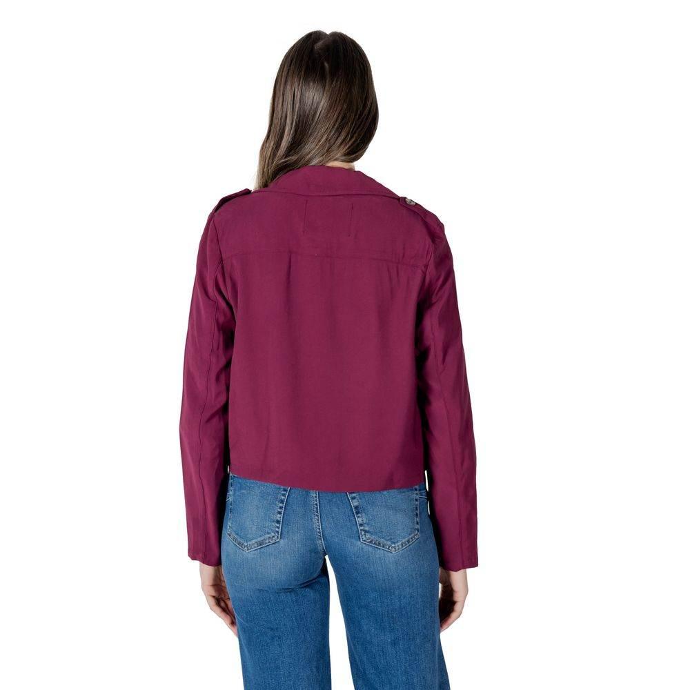 Street One Purple Viscose Jackets & Coat - Hilstor