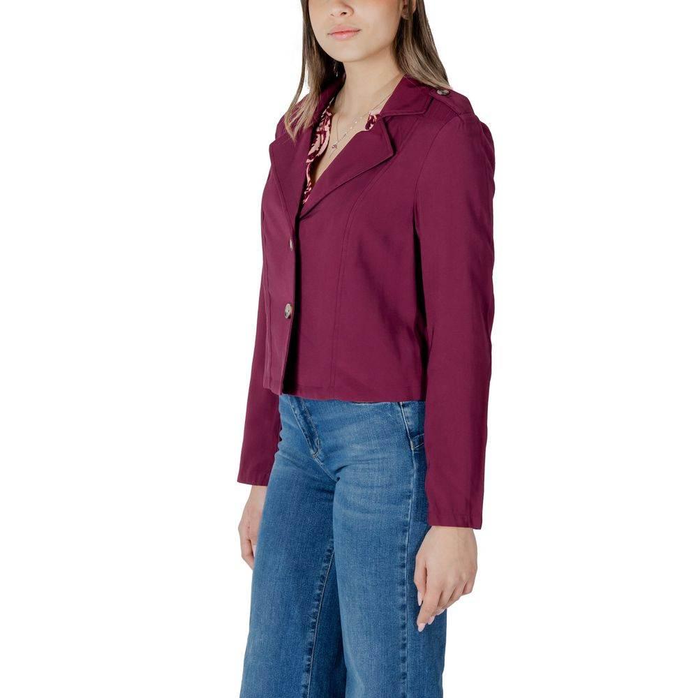 Street One Purple Viscose Jackets & Coat - Hilstor
