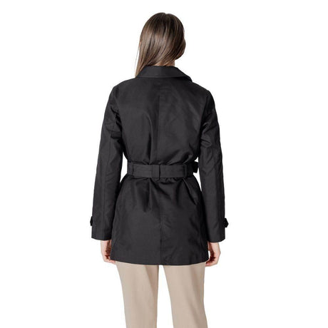 Street One Black Cotton Jackets & Coat - Hilstor