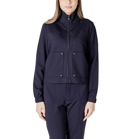 Street One Blue Viscose Jackets & Coat - Hilstor