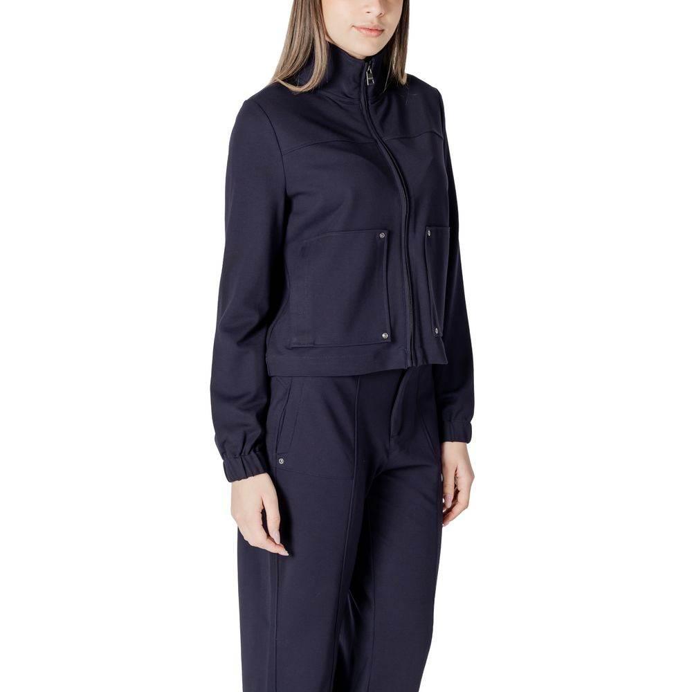 Street One Blue Viscose Jackets & Coat - Hilstor
