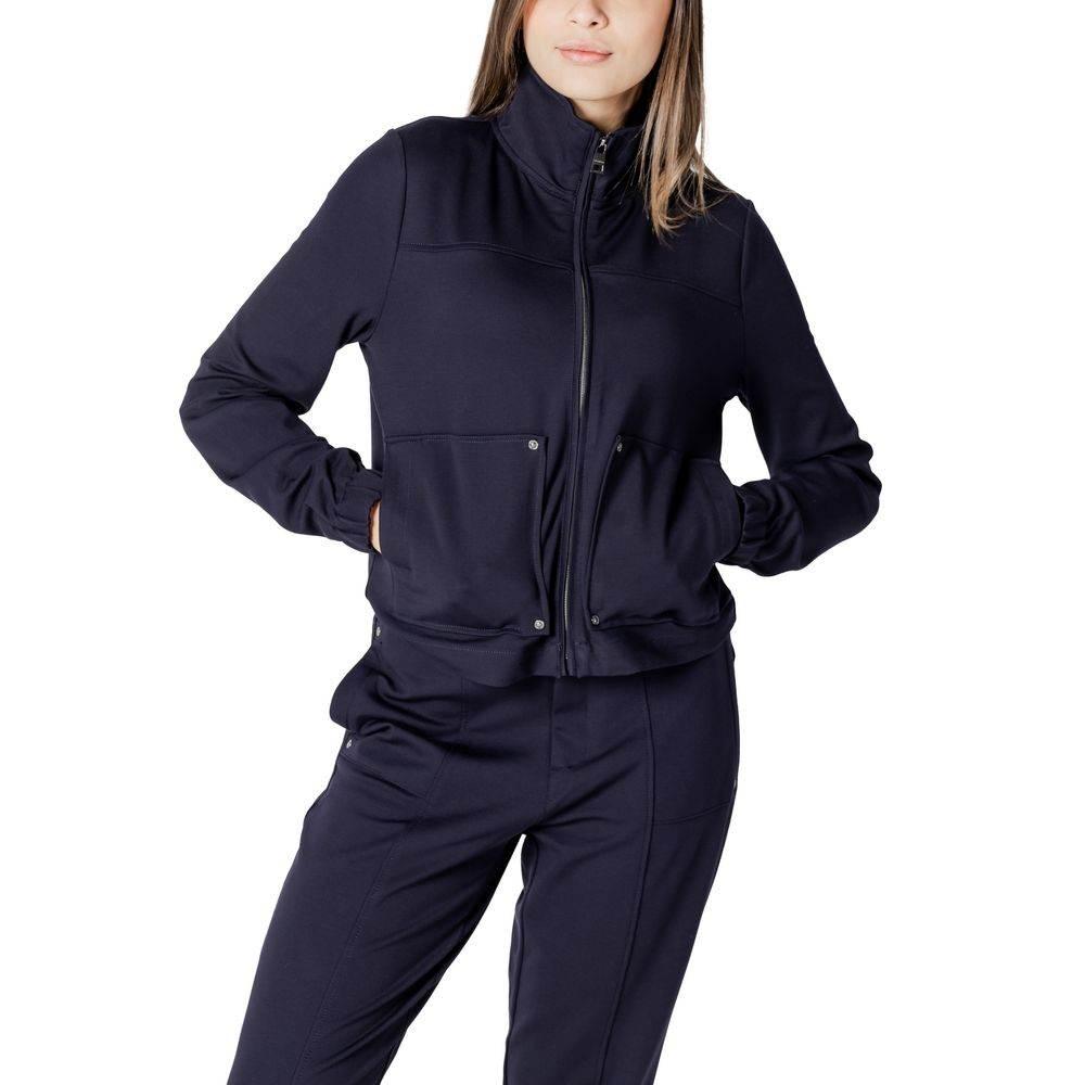 Street One Blue Viscose Jackets & Coat - Hilstor
