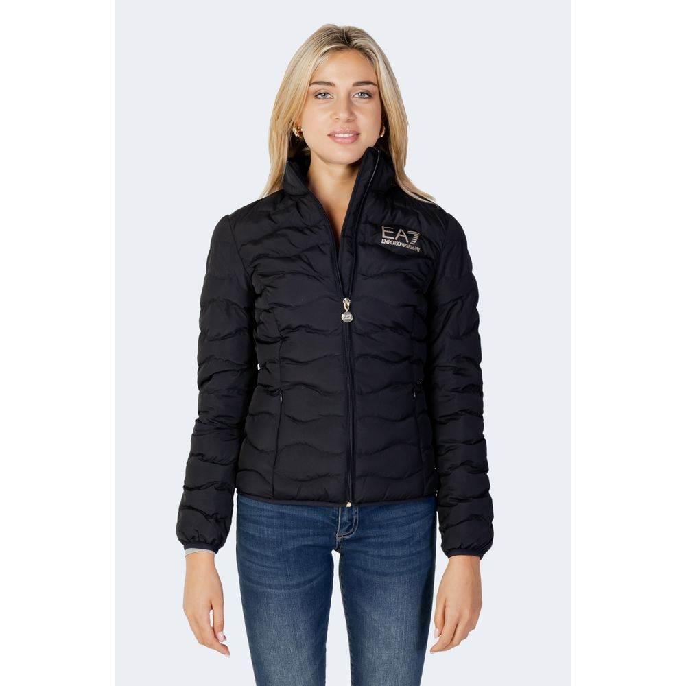 EA7 Emporio Armani Black Polyester Jackets & Coat - Hilstor