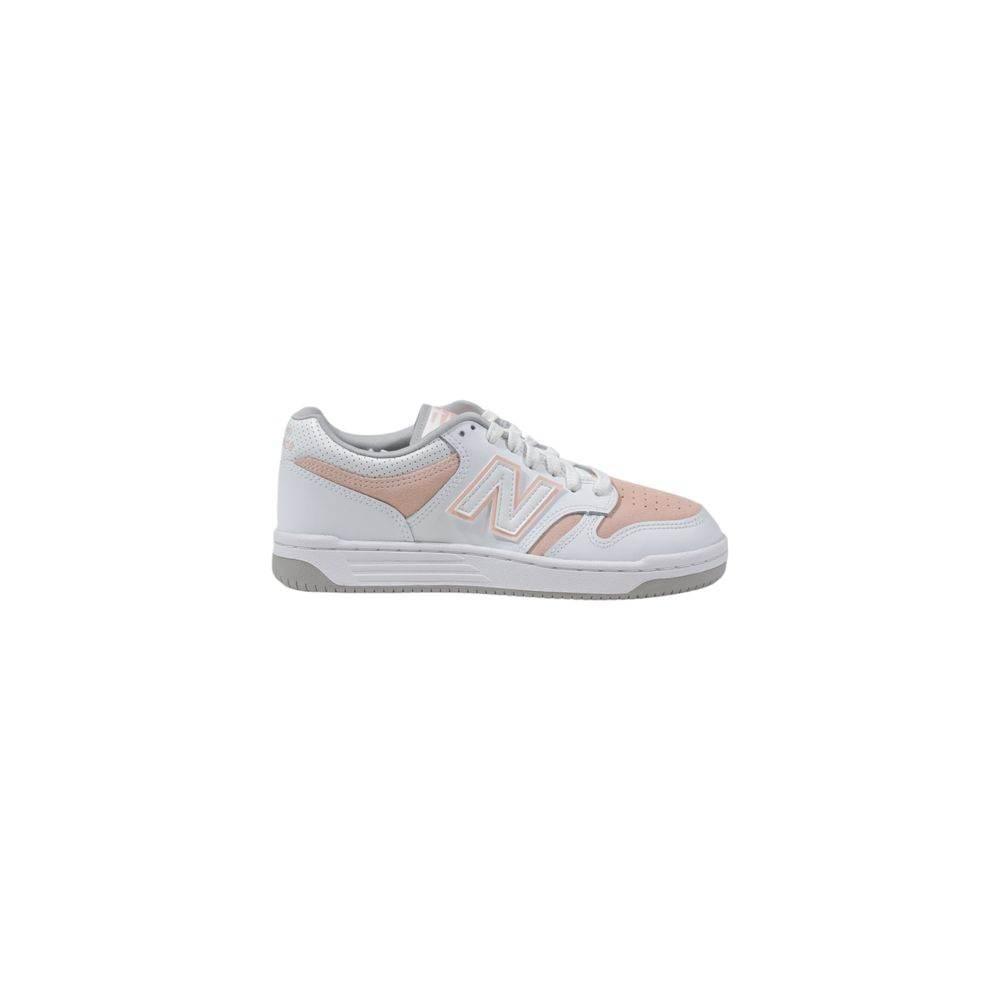 New Balance Pink Leather Sneaker - Hilstor