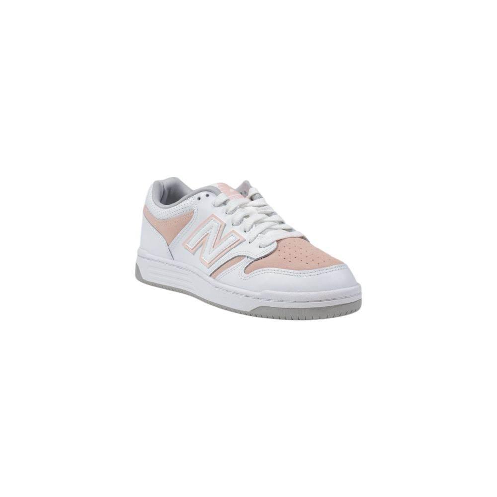 New Balance Pink Leather Sneaker - Hilstor