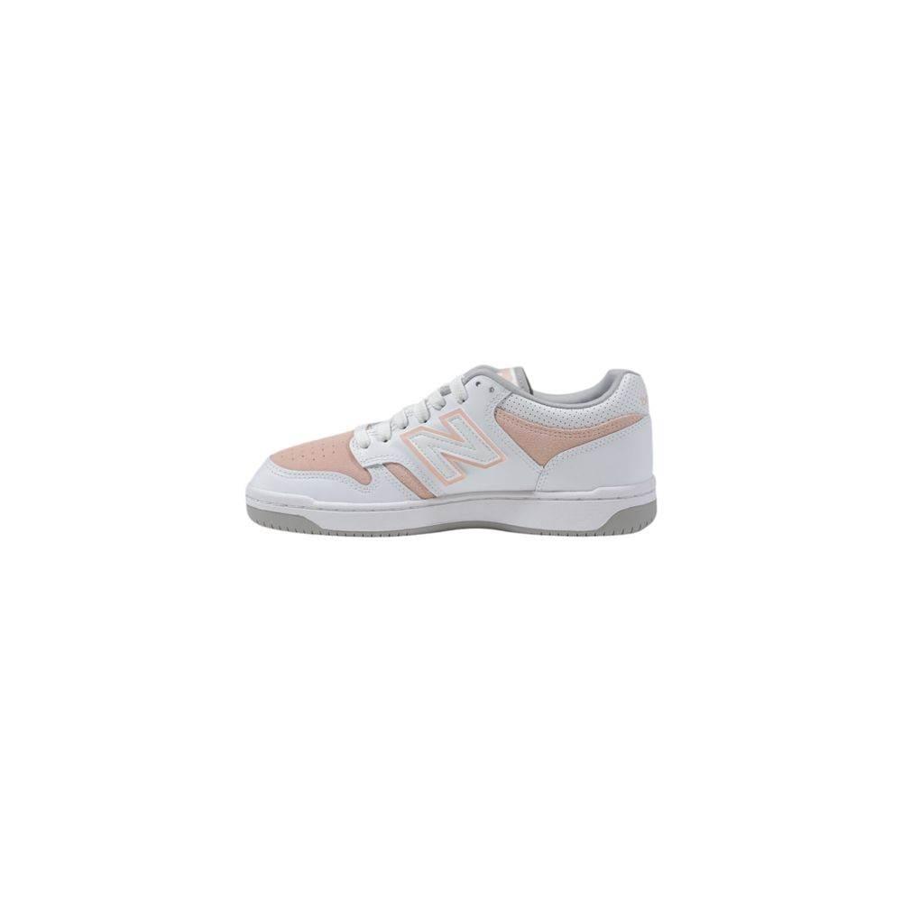 New Balance Pink Leather Sneaker - Hilstor