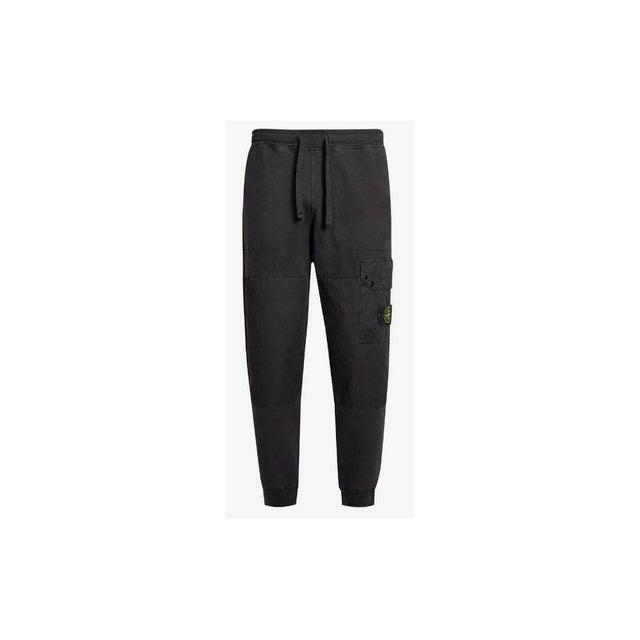 Stone Island Black Cotton Men's Tracksuit Trouser - Hilstor