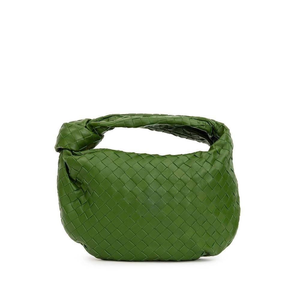 Bottega Veneta Green Leather Handbag - Hilstor