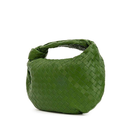 Bottega Veneta Green Leather Handbag - Hilstor
