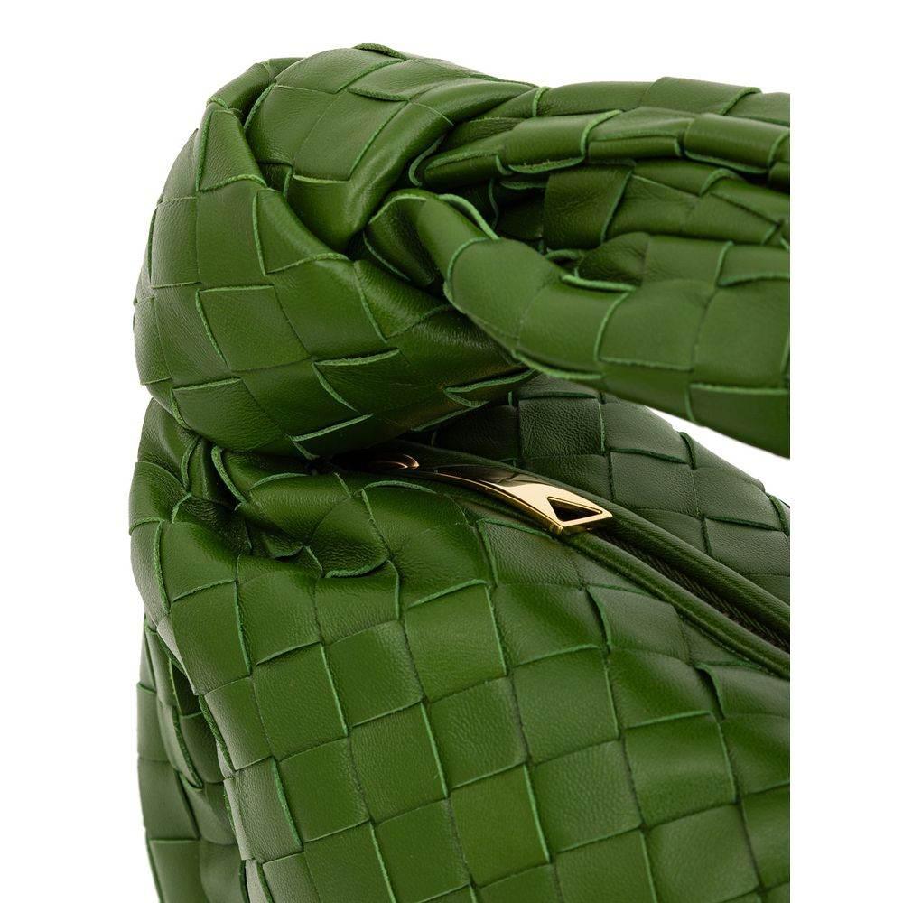 Bottega Veneta Green Leather Handbag - Hilstor