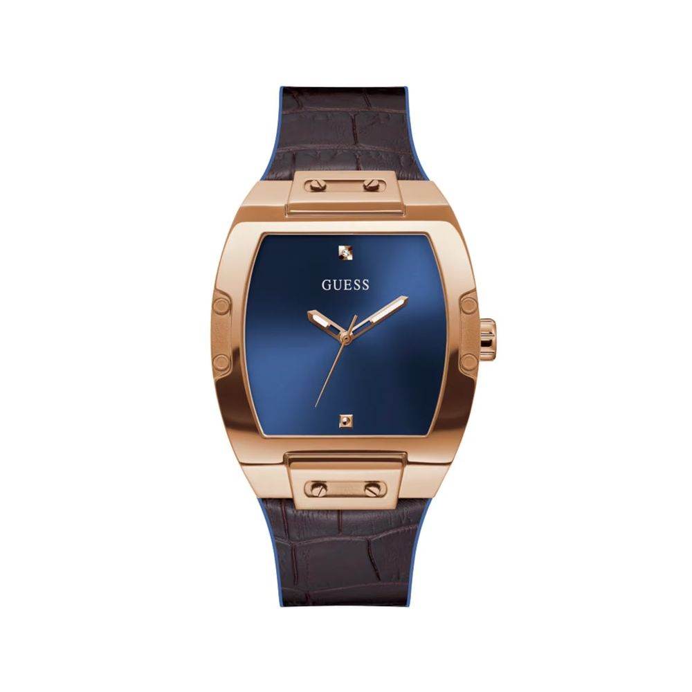 Guess Brown Silicone Watch - Hilstor