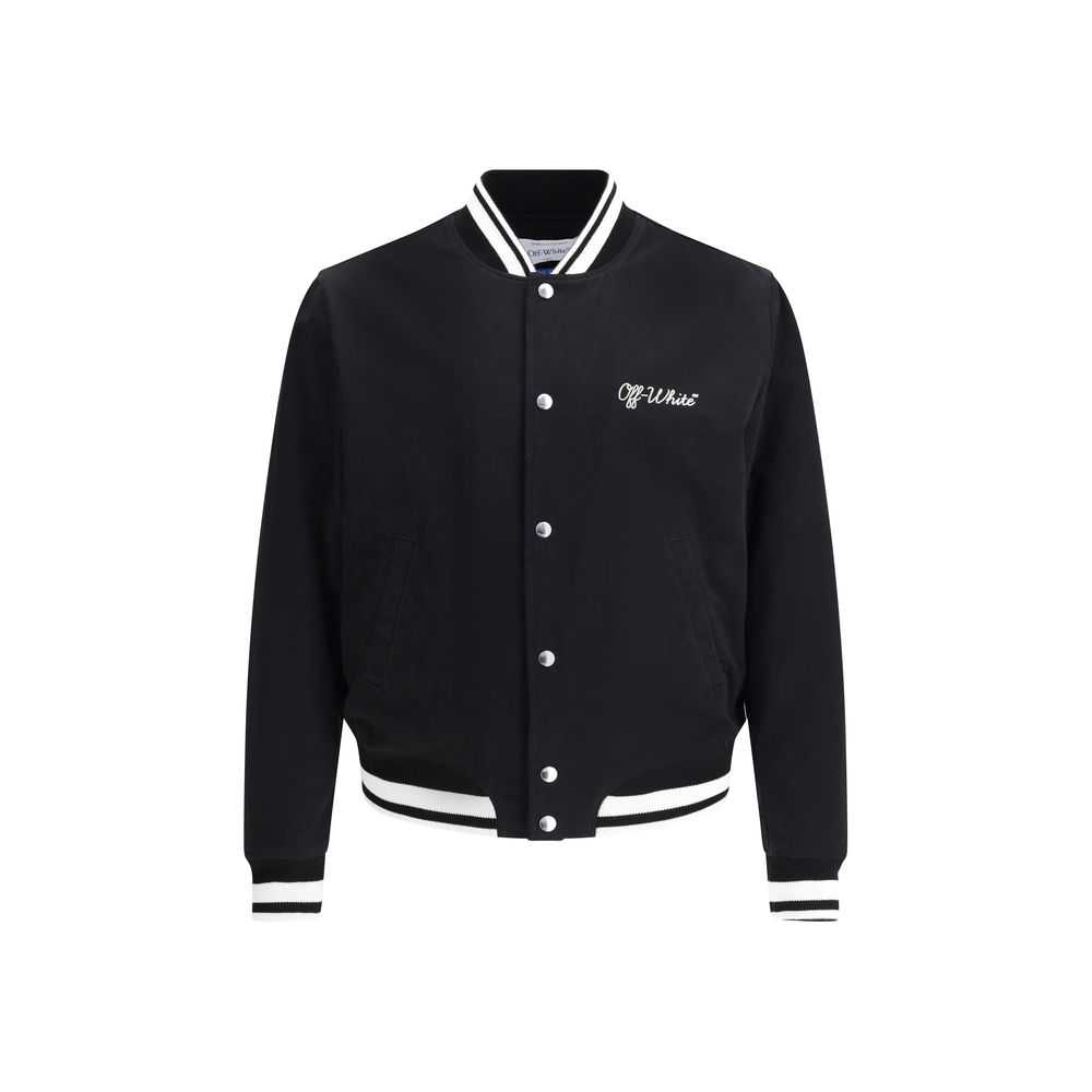 Off-white souvenir collegejakke