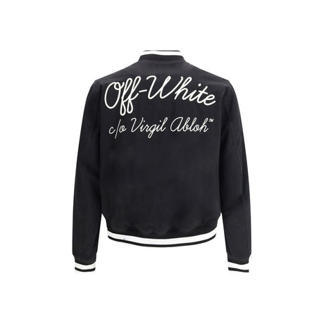 Off-white souvenir collegejakke