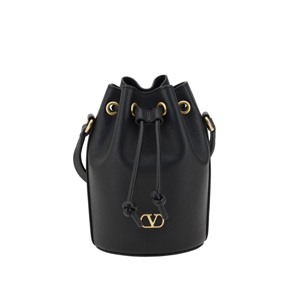 Valentino Garavani Mini Vlogo Bucket Bag med snoretræk