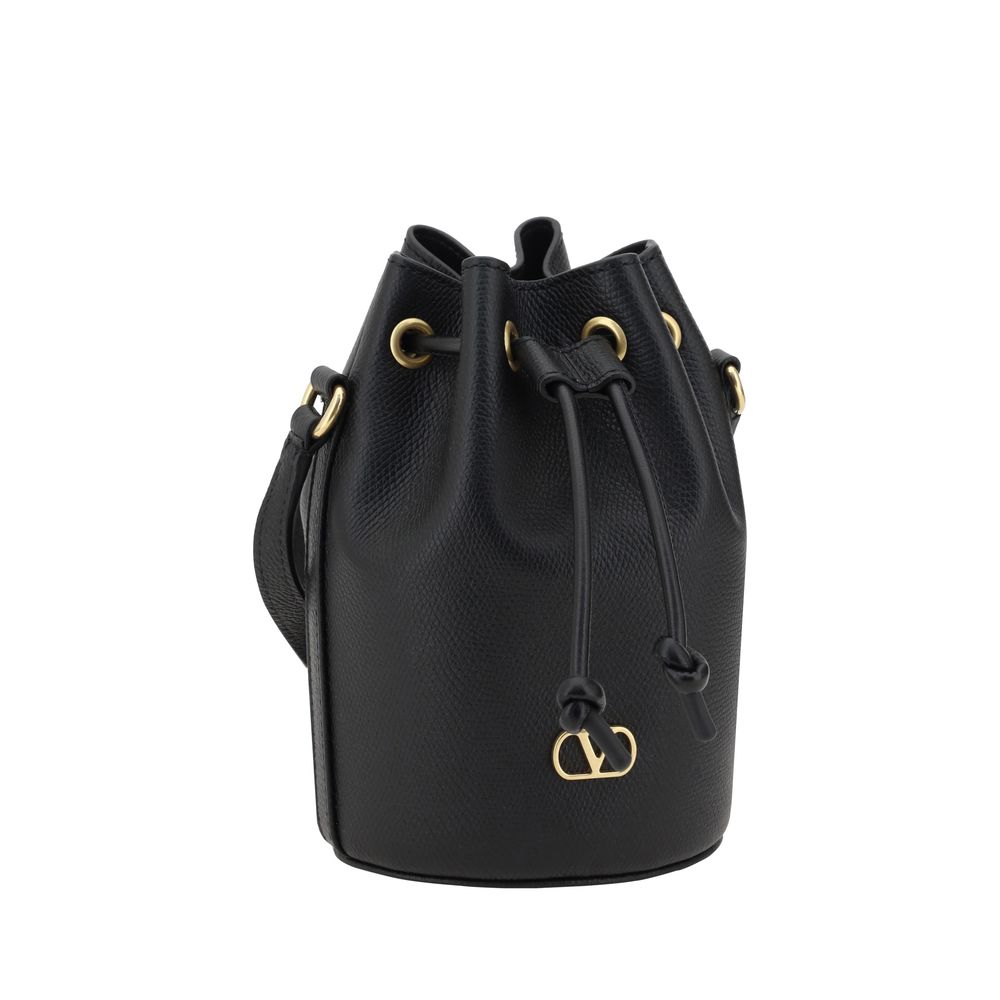 Valentino Garavani Mini Vlogo Bucket Bag med snoretræk