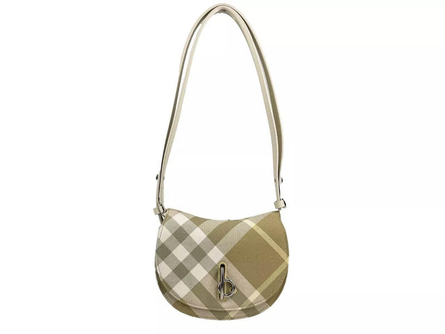 Burberry Mini Check Rocking Horse Crossbody Bag Purse - Hilstor