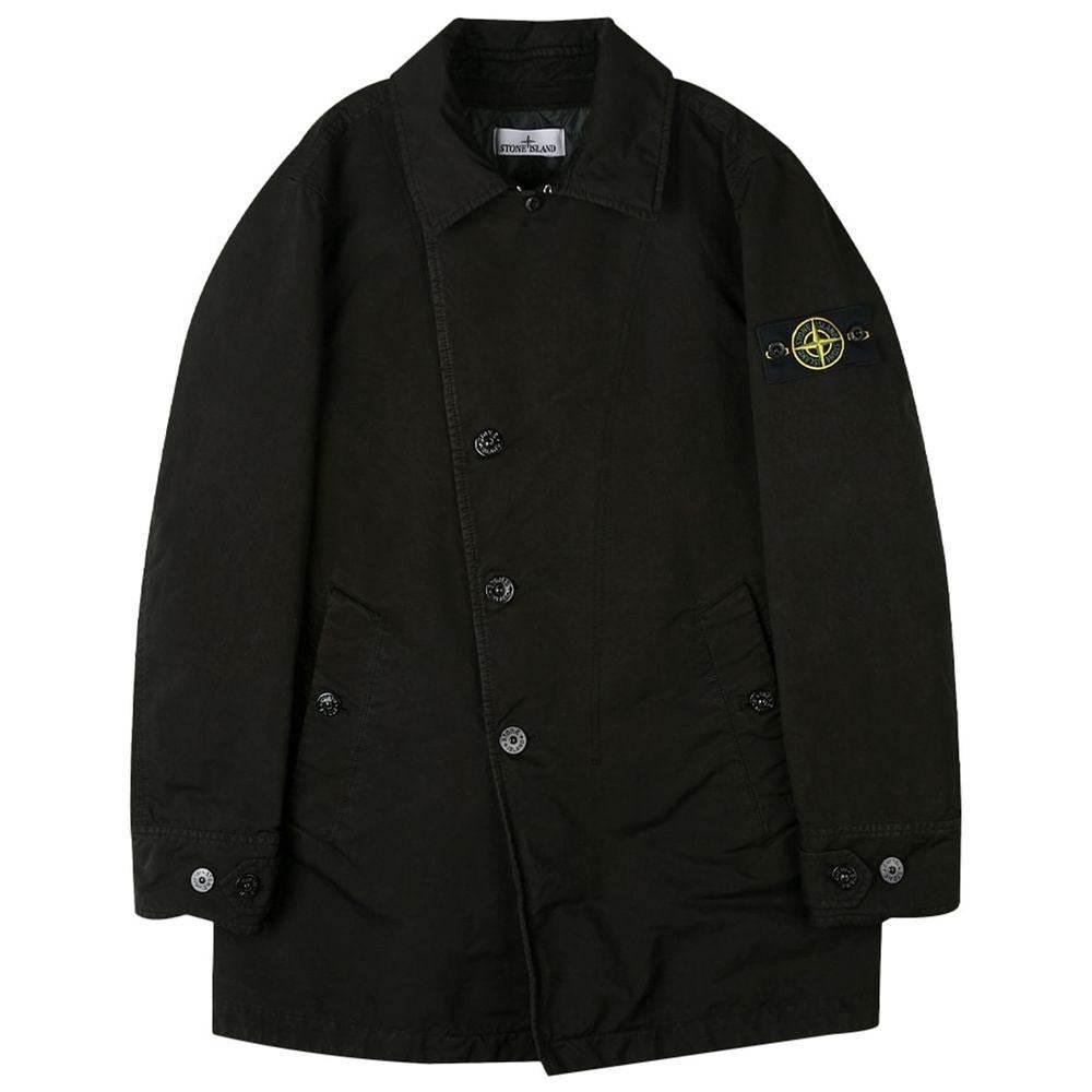 Stone Island Black Polyester Jacket - Hilstor