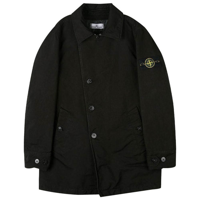 Stone Island Black Polyester Jacket - Hilstor