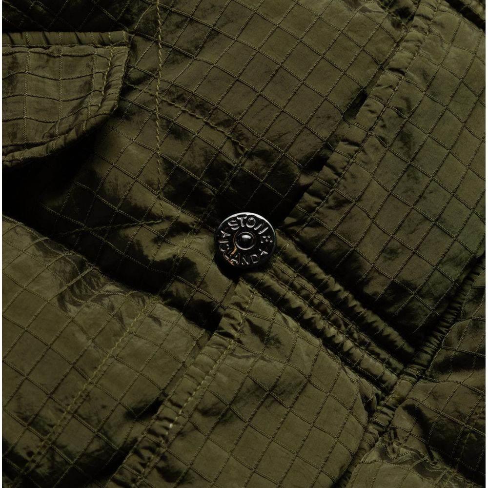 Stone Island Green Nylon Men Parka - Hilstor