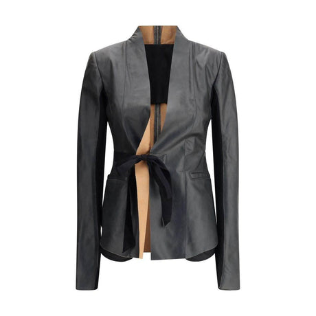 Rick Owens Leather Jacket - Hilstor