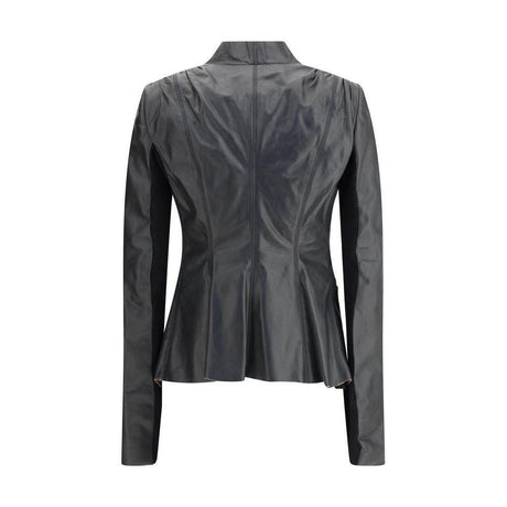Rick Owens Leather Jacket - Hilstor