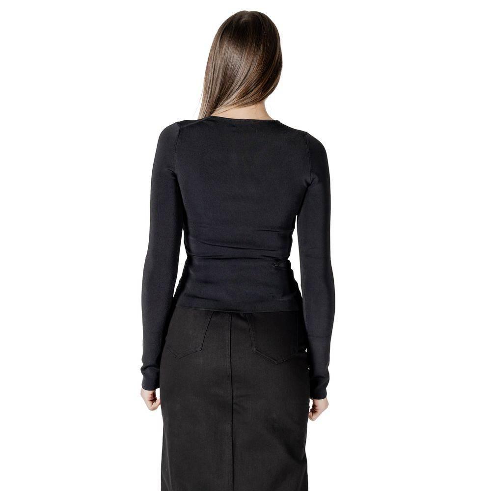 Calvin Klein Jeans Black Rayon Tops & T-Shirt - Hilstor