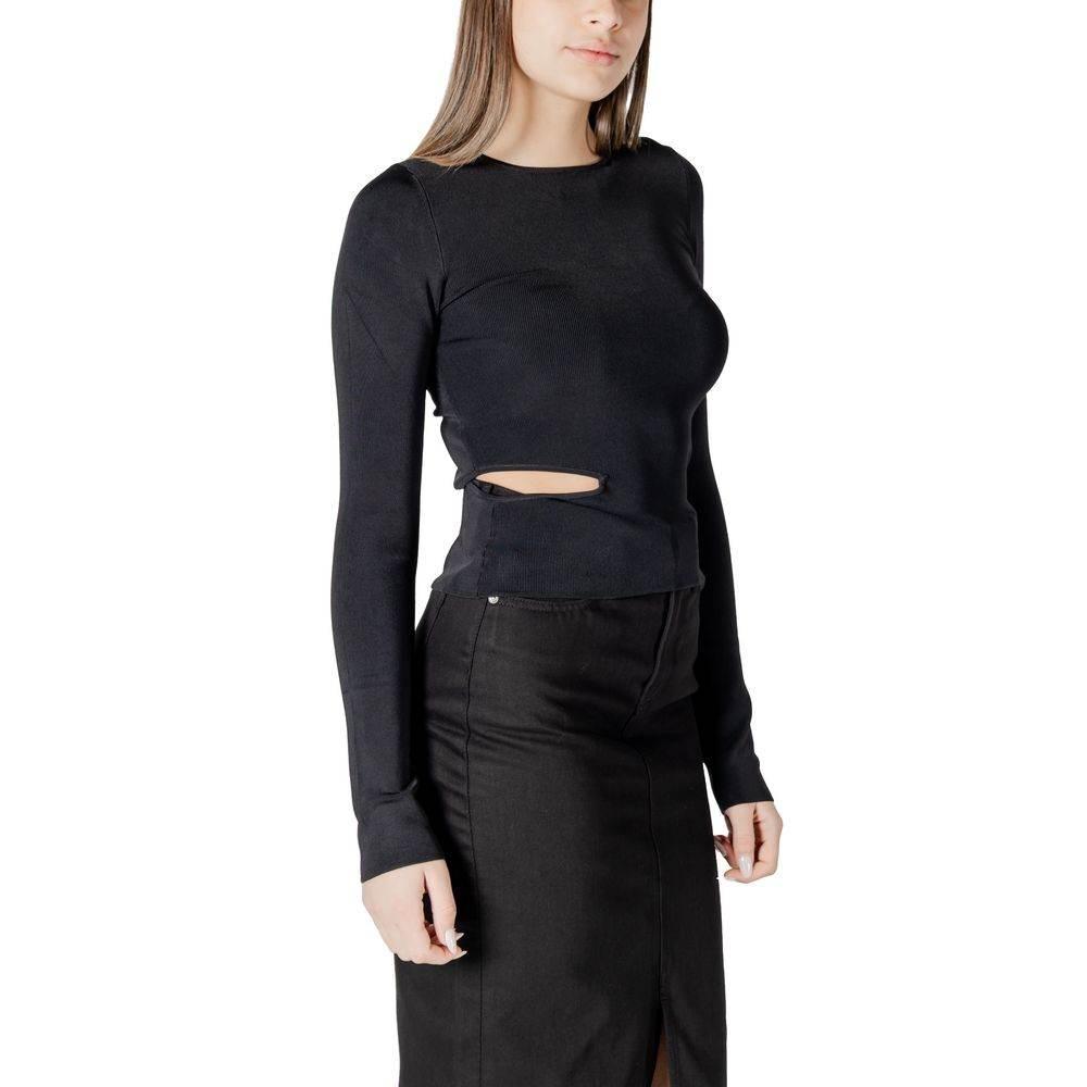 Calvin Klein Jeans Black Rayon Tops & T-Shirt - Hilstor